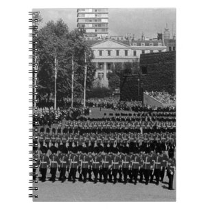 Vintage Engländer-Garden marschieren langsam 1970 Notizblock