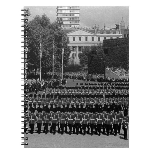Vintage Engländer-Garden marschieren langsam 1970 Notizblock (Vorderseite)
