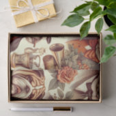 Vintage englische Bulldog - Nahtlose Illustration Seidenpapier (Geschenk)