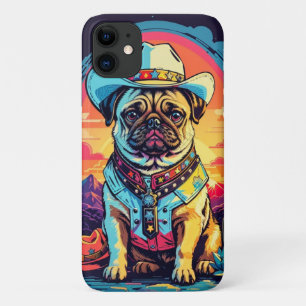 Vintage-Englische-Bulldogge-Cowboy-lustige-westlic Case-Mate iPhone Hülle