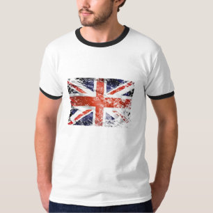 Vintage-englische Flagge Union Jack UK-Landesflagg T-Shirt