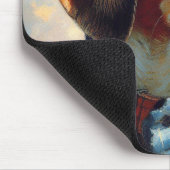 Vintage englische Foxhound-Malerei Mousepad (Ecke)