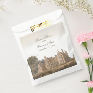 Vintage englische Manor Chateau Villa Hochzeit Geschenktütchen