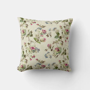 Vintage Englische Rose Botanisches Ästhetisches Wu Kissen