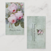 Vintage Englische Rose Garden Botanischer Garten Visitenkarte (Vorne/Hinten)