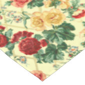 Vintage Englische Rose Trellis Pattern Tischdecke (Schrägansicht)