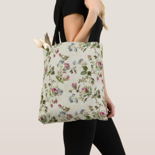 Vintage-Englische-Rosen-Botanik-Ästhetik-Tasche Tasche