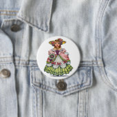 Vintage englisches Mädchen in elisabethanischer Kl Button (Beispiel)