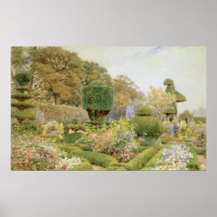 Vintage English Garden, Rosen und Nelken von Elgoo Poster