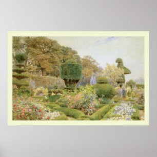 Vintage English Garden, Rosen und Nelken von Elgoo Poster