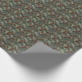 Vintage English Holly berry botanical Geschenkpapier (Ecke)