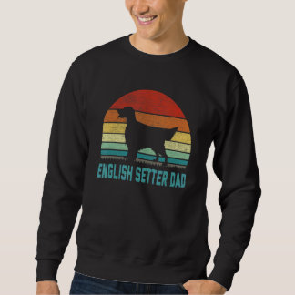 Vintage English Setter Vater Hund Sweatshirt