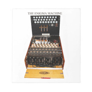 Vintage-Enigma-Maschine militärische Geheimcodes Notizblock