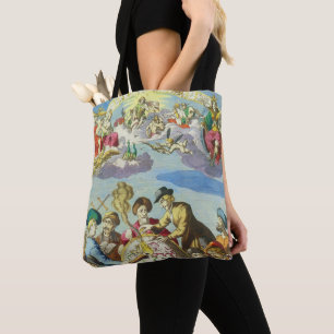Vintage Entdecker mit antiker Globuskarte, 1542 Tasche