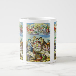 Vintage Entdecker mit antiker Weltkarte, 1542 Jumbo-Tasse