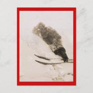 Vintage Entdecker, Roald Amundson in Polar-Ausrüst Postkarte