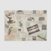 Vintage Entdeckungsreise durch Ephemera Briefmarke Seidenpapier (Vorderseite)