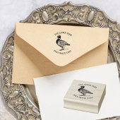 Vintage Ente Bauernhof Personalisierte Ei-Briefmar Gummistempel