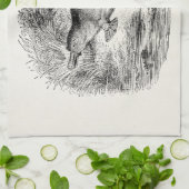 Vintage Ente berechnete Platypus personalisierte Handtuch (Gefaltet)