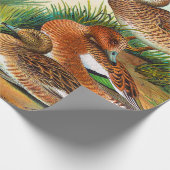 Vintage Enten am Teich 3 Decoupage Geschenkpapier (Ecke)