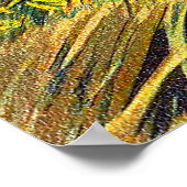 Vintage Enten am Teich 3 Poster (Ecke)