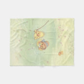 Vintage-Enten-Babodecke Fleecedecke (Vorderseite (Horizontal))
