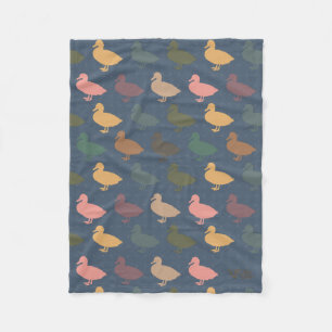 Vintage-Enten-Fleece-Decke Bauernhoftier-Geschenk Fleecedecke