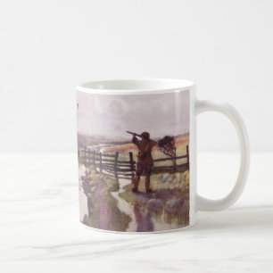 Vintage-Entenjagd-Gewehr-Hundefreund-Coffee-Mug Kaffeetasse