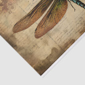 Vintage Entkoppelung der Wasserfarben-Libelle Seidenpapier (Ausschnitt)