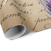 Vintage Entkopplung Bird Feather Ephemera Geschenkpapier (Rolleneckpunkt)