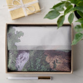 Vintage Entkopplung der Hirsche Seidenpapier (Geschenk)