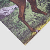 Vintage Entkopplung der Hirsche Seidenpapier (Detail)