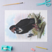 Vintage Entkopplung von Black-Vulkan-Vögeln Seidenpapier (Basteln)