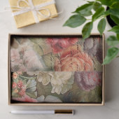 Vintage Entkopplung von Blumen und Schmetterlingen Seidenpapier (Geschenk)