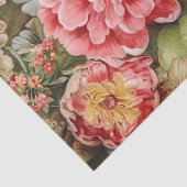 Vintage Entkopplung von Blumen und Schmetterlingen Seidenpapier (Detail)
