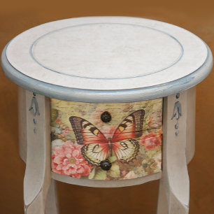 Vintage Entkopplung von Blumen und Schmetterlingen Seidenpapier