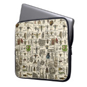Vintage Entomologie Laptopschutzhülle (Vorderseite Links)