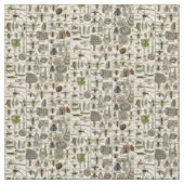 Vintage Entomologie Stoff (Muster)