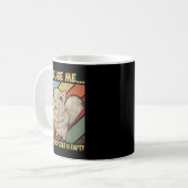 Vintage Entschuldigung, Ihr Vogelfutterhaus ist le Kaffeetasse (Vorderseite Links)