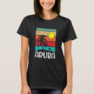 Vintage Entspannende Tropische Aruba Abgenutzt San T-Shirt