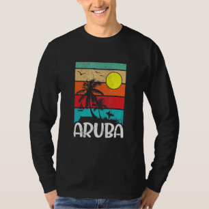Vintage Entspannung tropischer Aruba gestörter San T-Shirt