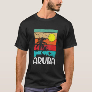 Vintage Entspannung tropischer Aruba gestörter San T-Shirt