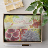 Vintage Entwürfe von Saatgutverpackungen Seidenpapier (Geschenk)