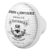 Vintage Entwurfs-Tür-oder Fach-Griffe Keramikknauf (Rechts)