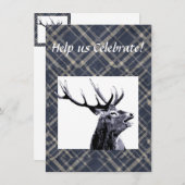 Vintage Entwurfsstag-Scheidung oder benutzerdefini Einladung (Vorne/Hinten)