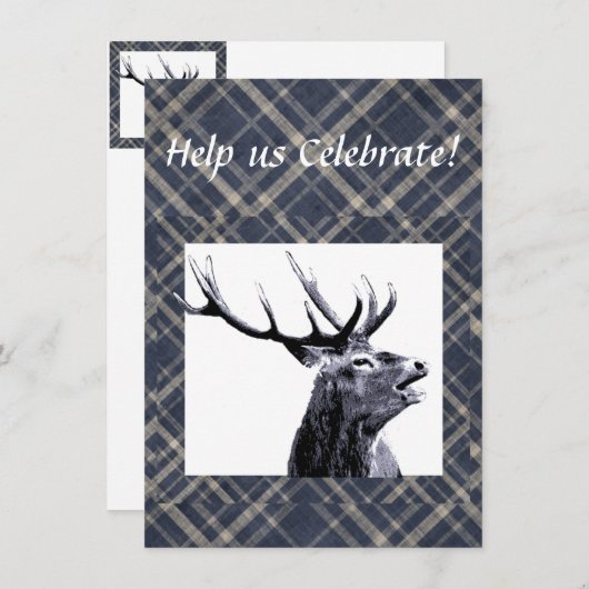 Vintage Entwurfsstag-Scheidung oder benutzerdefini Einladung (Vorne/Hinten)