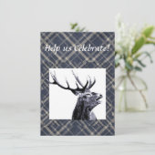 Vintage Entwurfsstag-Scheidung oder benutzerdefini Einladung (Stehend Vorderseite)