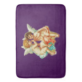 Vintage Ephemera Angel Cherubs Illustration Badematte (Vorderseite Vertikal)
