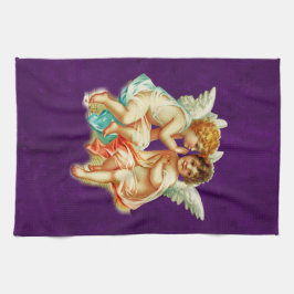 Vintage Ephemera Angel Cherubs Illustration Geschirrtuch