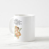 Vintage Ephemera Angel Cherubs Illustration Kaffeetasse (Vorderseite Links)